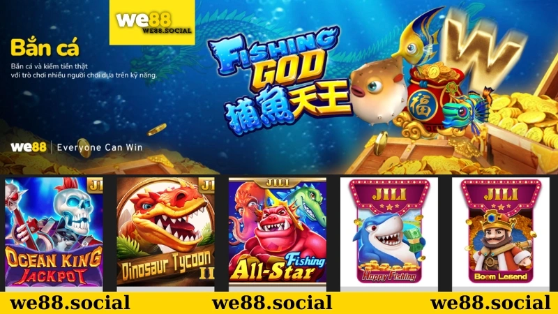 Giới thiệu về sảnh game bắn cá WE88